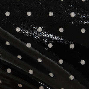 生地 水玉ラミネート(AR88312) 小 11O.黒 99Zz99_
