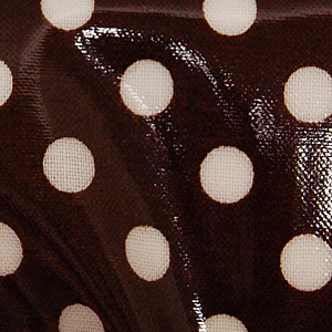 生地 水玉ラミネート(AR88312) 大 12L.茶 99Zz99_