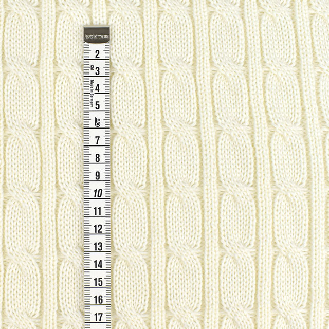リブニット AW5Gケーブル編ニット AW201.白 09Bo33_