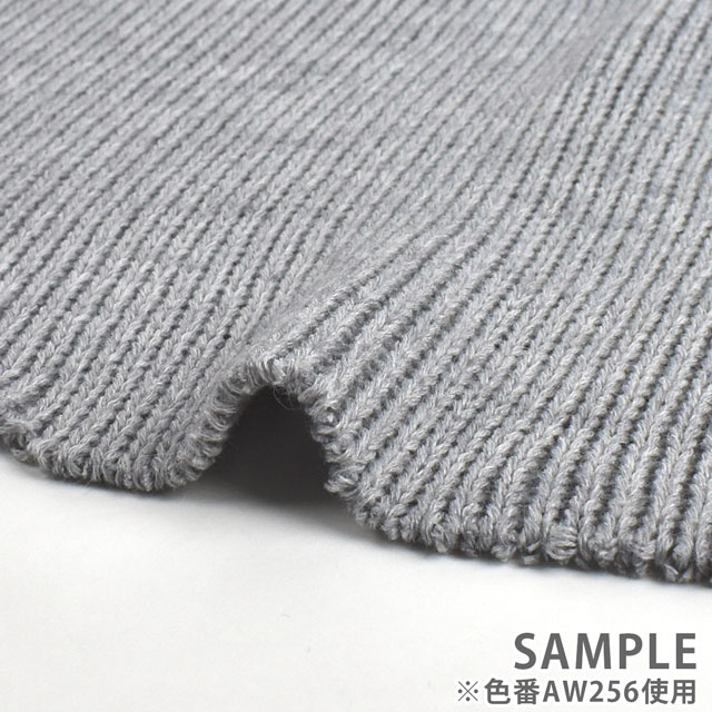 リブニット AW5G0×0リブニット AW283.カーキ 09Bo33_