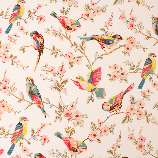 生地 Cath Kidston-キャスキッドソン BRITISH BIRDS ブリティッシュ・バーズ(AWCK04) PASTEL 09Ac04_
