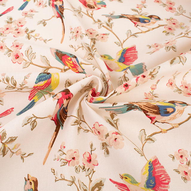 生地 Cath Kidston-キャスキッドソン BRITISH BIRDS ブリティッシュ・バーズ(AWCK04) PASTEL 09Ac04_