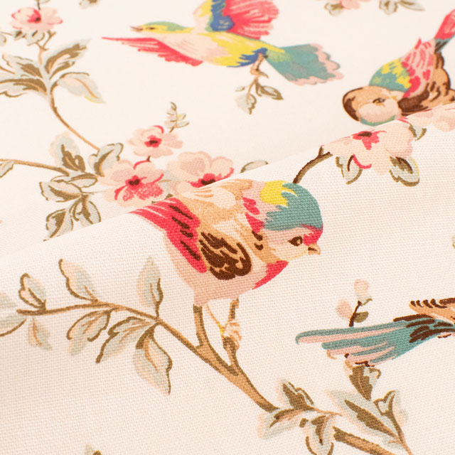 生地 Cath Kidston-キャスキッドソン BRITISH BIRDS ブリティッシュ・バーズ(AWCK04) PASTEL 09Ac04_