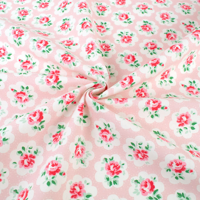 生地 Cath Kidston-キャスキッドソン PROVENCE ROSE プロヴァンス・ローズ(AWCK05) PINK 09Ac04_