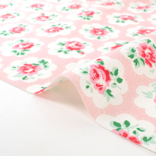 生地 Cath Kidston-キャスキッドソン PROVENCE ROSE プロヴァンス・ローズ(AWCK05) PINK 09Ac04_