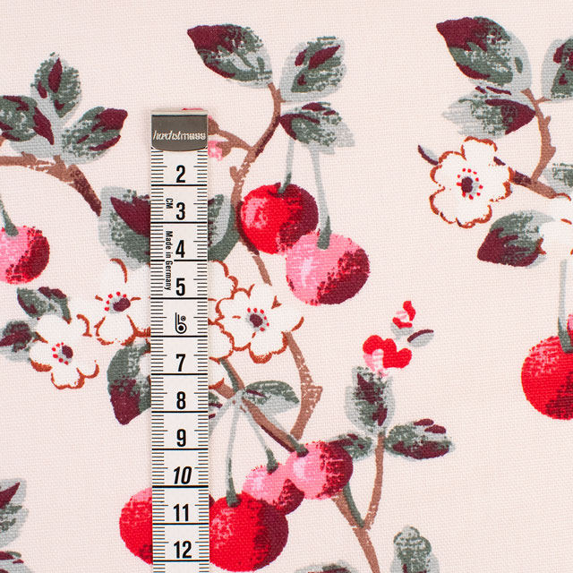 生地 Cath Kidston-キャスキッドソン CHERRY SPRING チェリー・スプリング(AWCK06) RED 09Ac04_