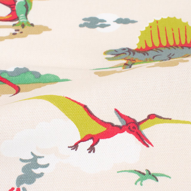 生地 Cath Kidston-キャスキッドソン DINO ダイノ(AWCK08) MULTI 09Ac04_