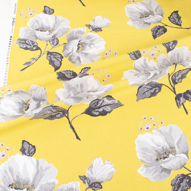 生地 Cath Kidston-キャスキッドソン WILD POPPIES ワイルド・ポピーズ(AWCK20) CITRINE 09Ac04_
