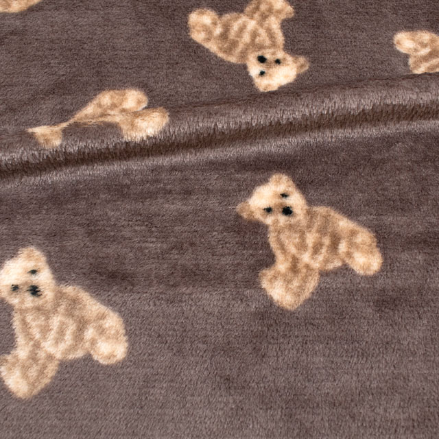 生地 くまもこファー 約160cm幅×50cmカット(axl-25-81567) 7.ブラウン 10Bo23_