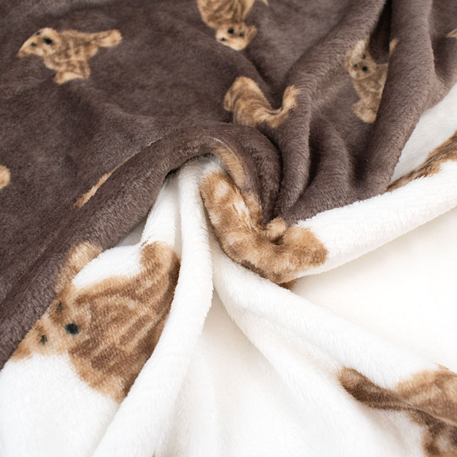 生地 くまもこファー 約160cm幅×50cmカット(axl-25-81567) 7.ブラウン 10Bo23_