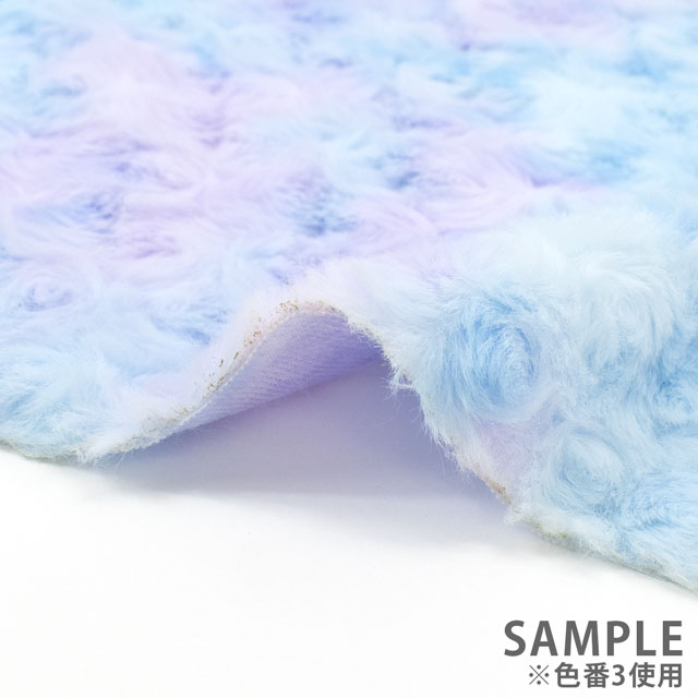 生地 マーブルローズファー 約160cm幅×50cmカット(axl-25-81569) 4.パープル系 10Bo23_