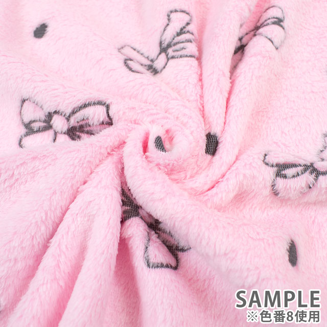 生地 リボンファー 約160cm幅×50cmカット(axl-25-81579) 8.ピンク 10Bo23_