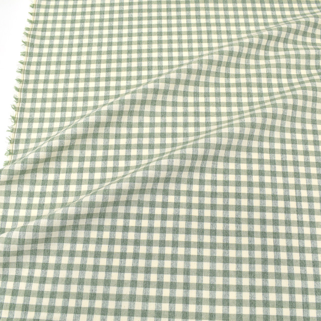 生地 スペック先染め チェック(AY4444) 9K.グリーン 99Zz99_
