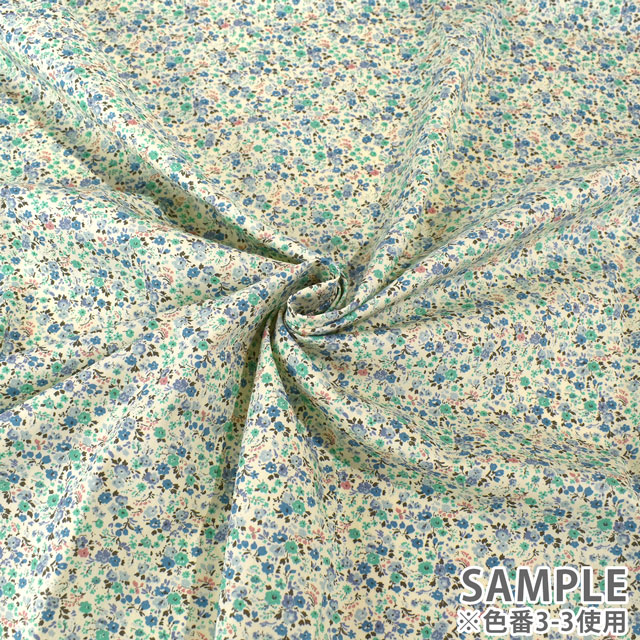 カットクロス ブロード花柄プリント 約112cm幅×約100cm 3-2.オレンジ 15Yy88_