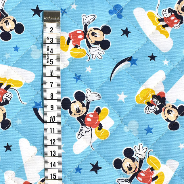 生地 BTSシリーズ ディズニー ミッキーマウス/キルティング(GRQ-1110) 1A.ブルー 09Ae12_