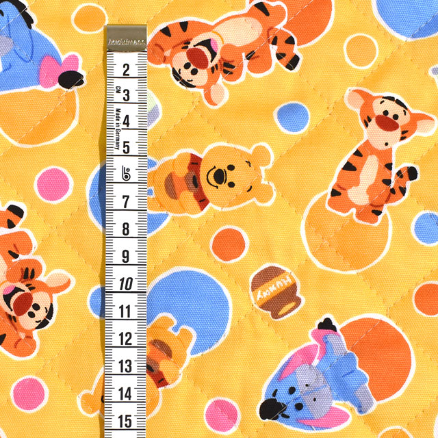 生地 BTSシリーズ ディズニー くまのプーさん/キルティング(GRQ-1112) 1A.イエロー 09Ae12_