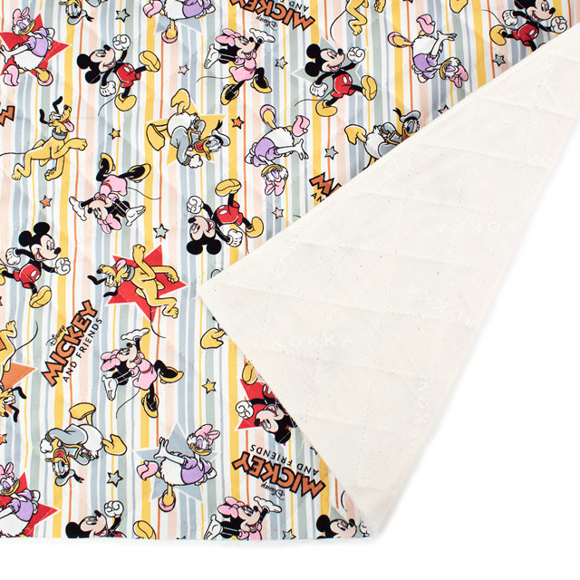 生地 BTSシリーズ ディズニー ミッキー&フレンズ/キルティング(GRQ-1130) 1A.マルチ 09Ae12_