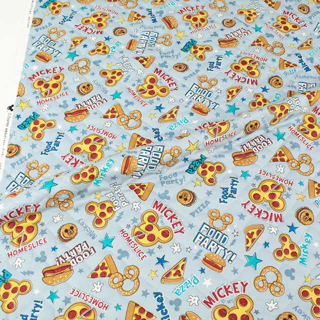 生地 BTSシリーズ ディズニー ミッキーマウス/キルティング(GRQ-1131) 1A.ブルー 09Ae12_