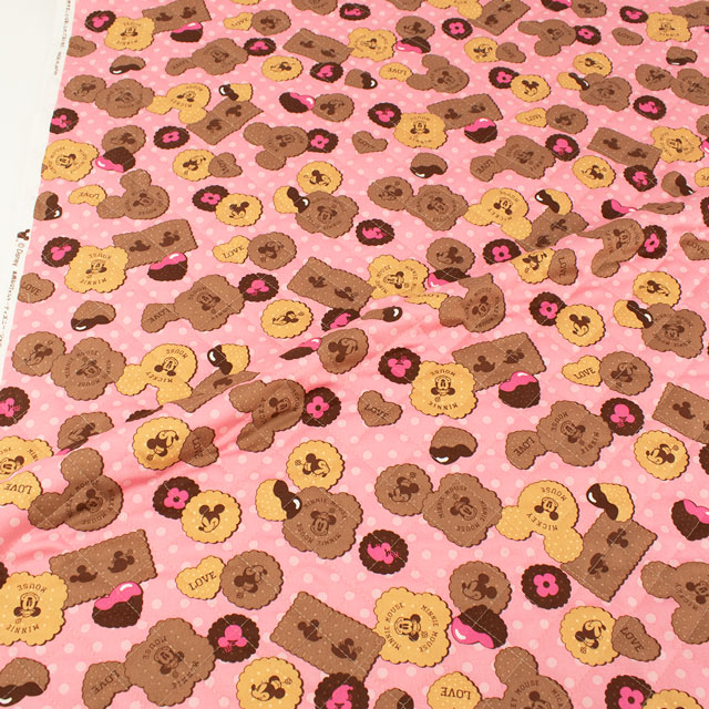 生地 BTSシリーズ ディズニー ミニーマウス/キルティング(GRQ-1132) 1A.ピンク 09Ae12_