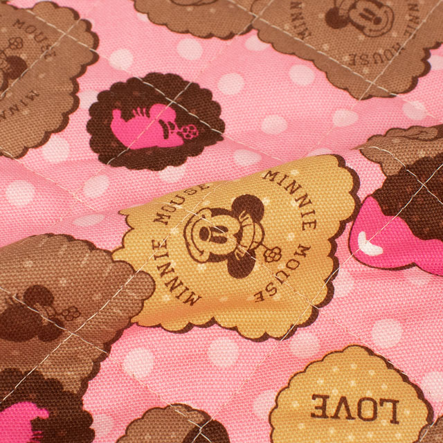 生地 BTSシリーズ ディズニー ミニーマウス/キルティング(GRQ-1132) 1A.ピンク 09Ae12_