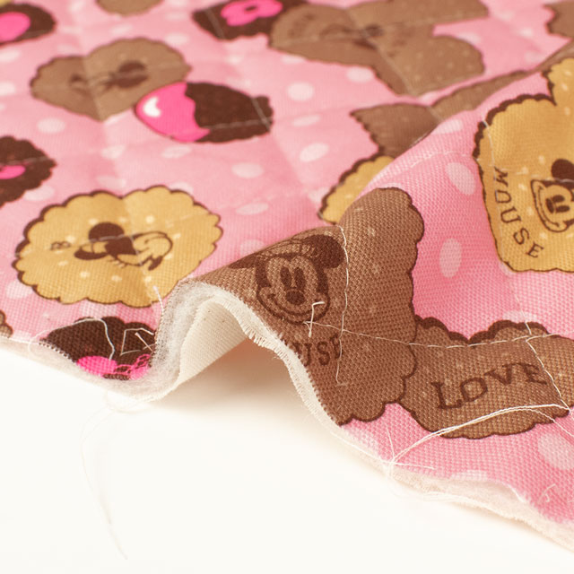 生地 BTSシリーズ ディズニー ミニーマウス/キルティング(GRQ-1132) 1A.ピンク 09Ae12_
