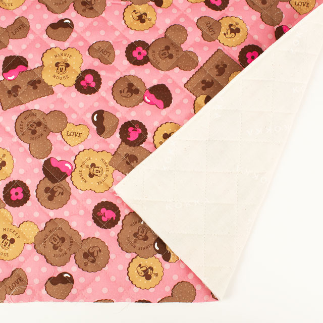 生地 BTSシリーズ ディズニー ミニーマウス/キルティング(GRQ-1132) 1A.ピンク 09Ae12_