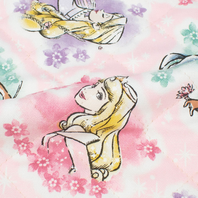 生地 BTSシリーズ ディズニープリンセス/キルティング(GRQ-1134) 1A.ピンク 09Ae12_