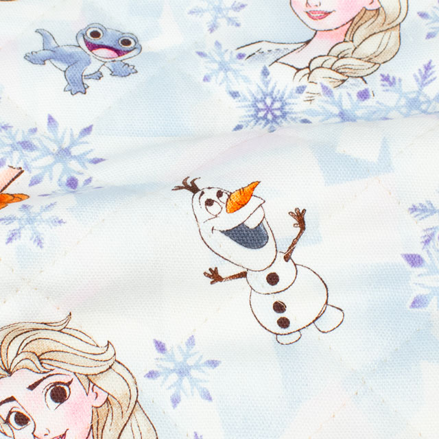 生地 BTSシリーズ ディズニー アナと雪の女王/キルティング(GRQ-1135) 1A.ホワイト 09Ae12_