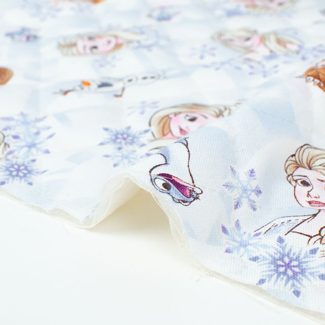 生地 BTSシリーズ ディズニー アナと雪の女王/キルティング(GRQ-1135) 1A.ホワイト 09Ae12_