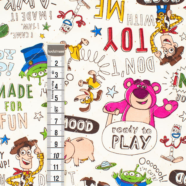 生地 BTSシリーズ ディズニー トイ・ストーリー/キルティング(GRQ-1137) 1A.キナリ 09Ae12_