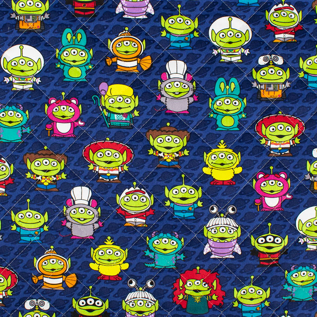 生地 BTSシリーズ ディズニー トイ・ストーリー エイリアン/キルティング(GRQ-1138) 1A.ネイビー 09Ae12_