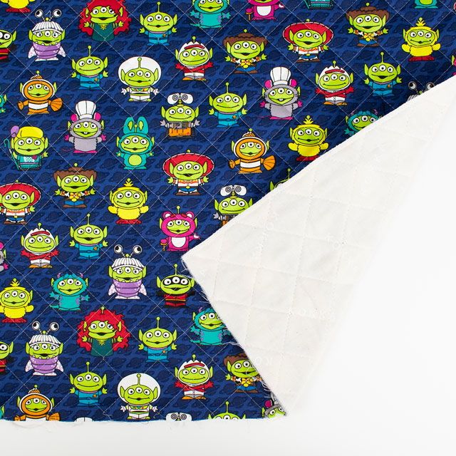 生地 BTSシリーズ ディズニー トイ・ストーリー エイリアン/キルティング(GRQ-1138) 1A.ネイビー 09Ae12_