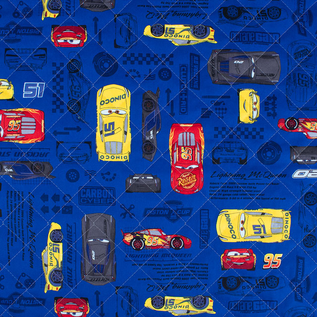 生地 BTSシリーズ ディズニー カーズ/キルティング(GRQ-1139) 1A.ネイビー 09Ae12_