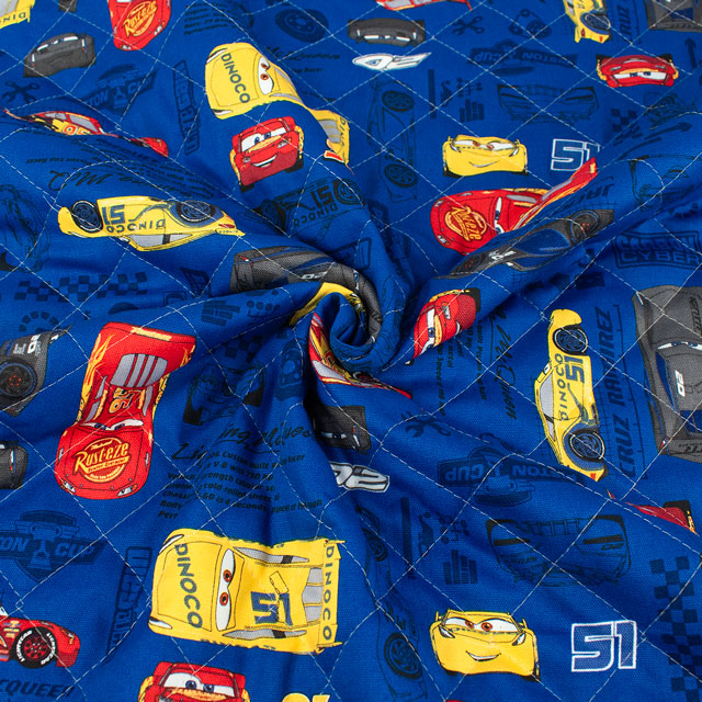 生地 BTSシリーズ ディズニー カーズ/キルティング(GRQ-1139) 1A.ネイビー 09Ae12_