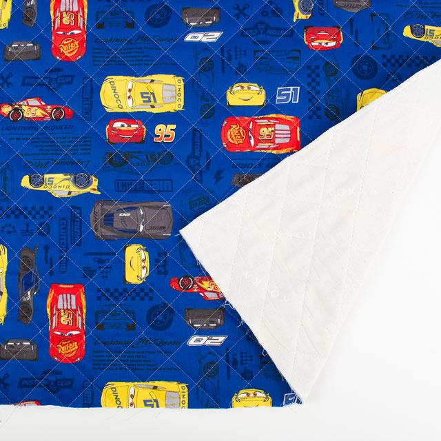 生地 BTSシリーズ ディズニー カーズ/キルティング(GRQ-1139) 1A.ネイビー 09Ae12_