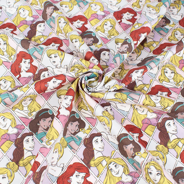 生地 BTSシリーズ ディズニープリンセス/オックス(GR-1123) 1A.ピンク 09Ae12_