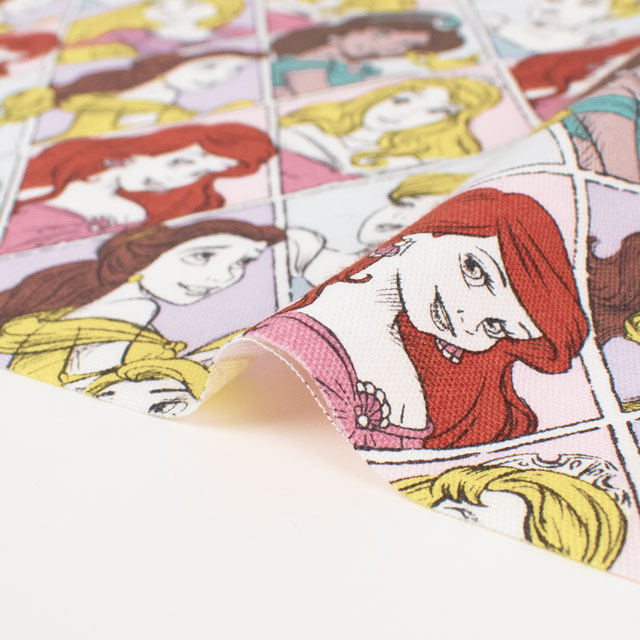 生地 BTSシリーズ ディズニープリンセス/オックス(GR-1123) 1A.ピンク 09Ae12_