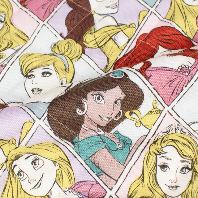 生地 BTSシリーズ ディズニープリンセス/キルティング(GRQ-1123) 1A.ピンク 09Ae12_