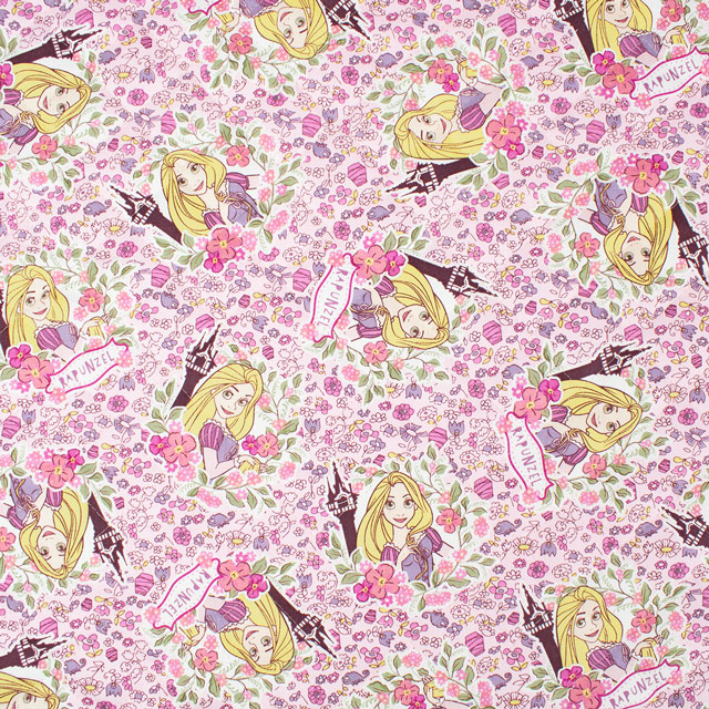 生地 BTSシリーズ ディズニー ラプンツェル/キルティング(GRQ-1124) 1B.ピンク 09Ae12_