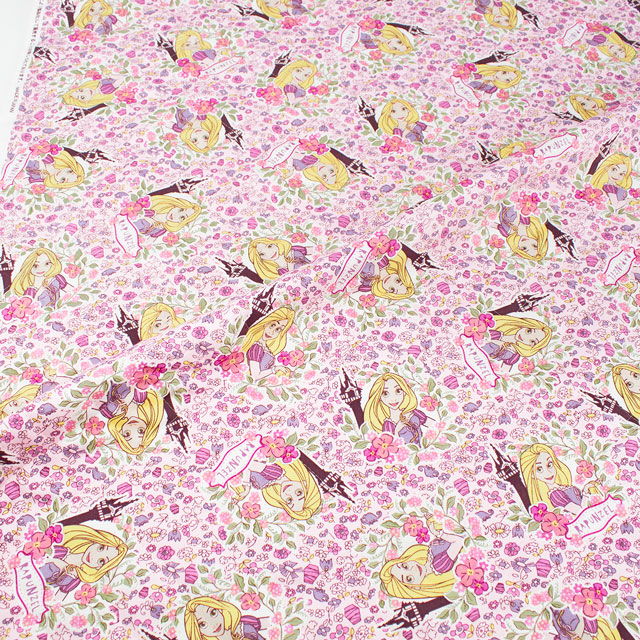 生地 BTSシリーズ ディズニー ラプンツェル/キルティング(GRQ-1124) 1B.ピンク 09Ae12_