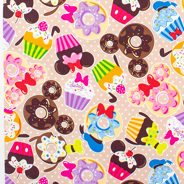 生地 BTSシリーズ ミッキー&フレンズ スイーツ/オックス(GR-1150) 1A.ベージュ 09Ae99_