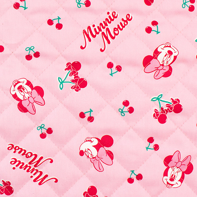 生地 BTSシリーズ ミニーマウス チェリー/キルティング（GRQ-1152） 1A.ピンク 09Ae99_