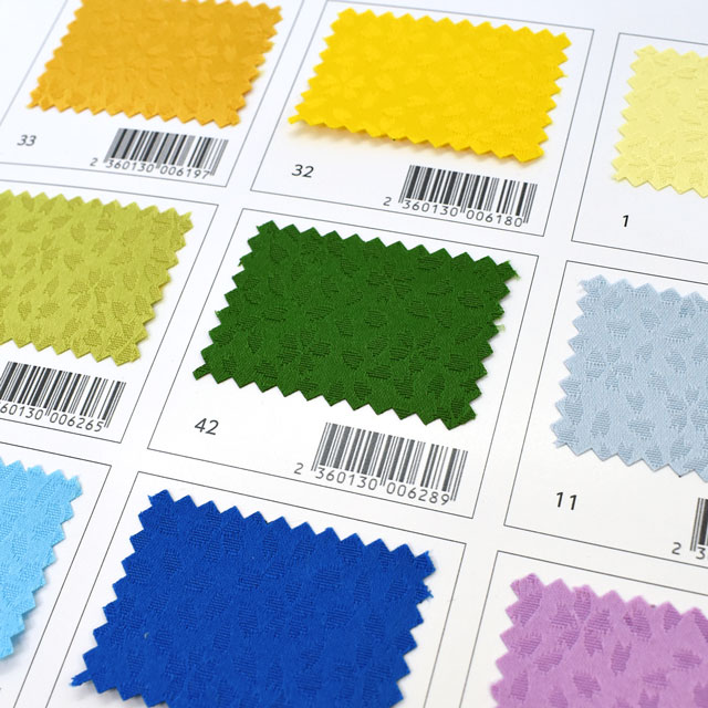 生地カラーサンプル帳 地紋織 小桜 15Yy88_