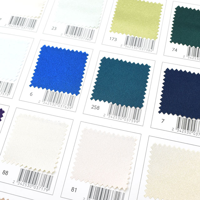 生地カラーサンプル帳 ネオサテンクレープ(3109S) 15Yy88_