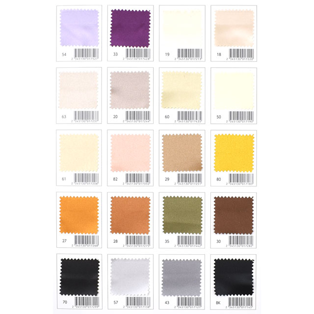 生地カラーサンプル帳 スタンダードサテン(8739) 15Yy88_