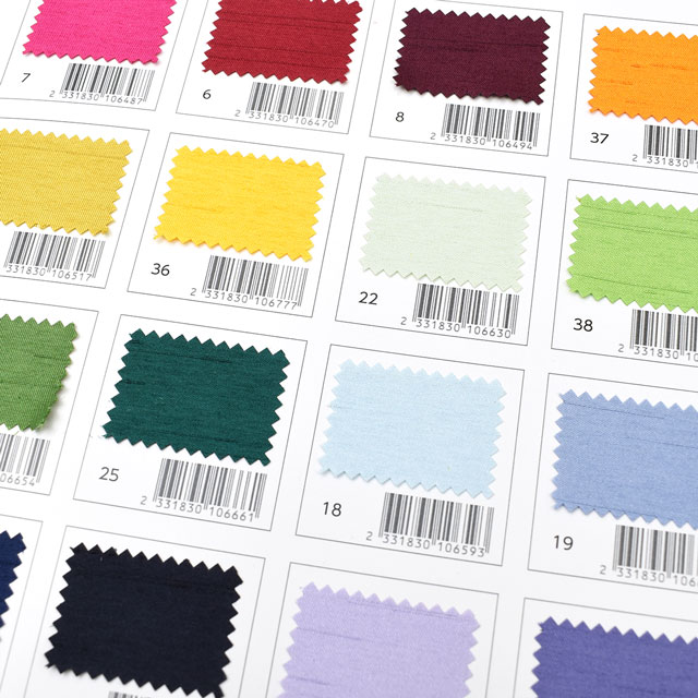 生地カラーサンプル帳 バックサテンシャンタン(001) 15Yy88_