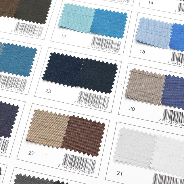 生地カラーサンプル帳 シャンブレーシャンタン(T3220) 15Yy88_