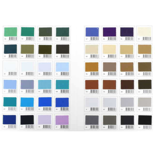 生地カラーサンプル帳 カラーブロード(64500) 15Yy88_
