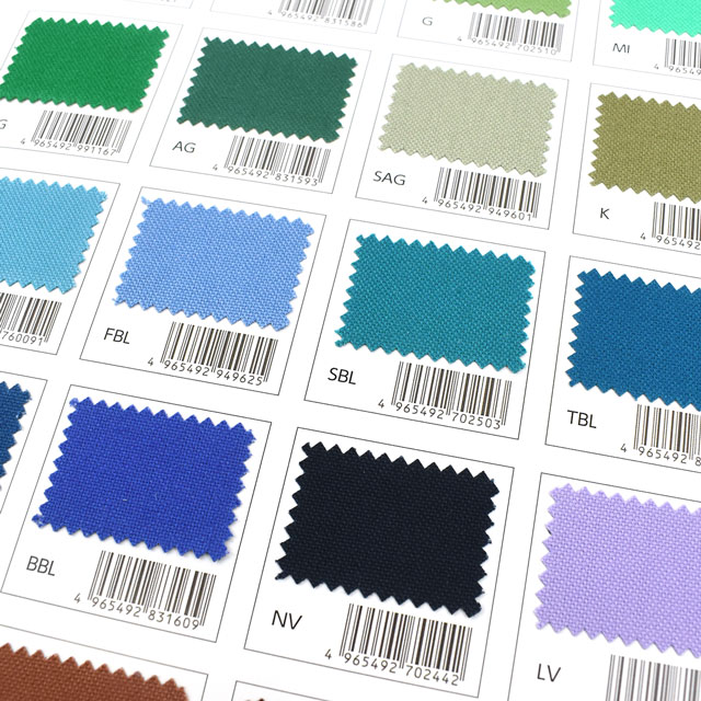 生地カラーサンプル帳 Daily パレットカラー帆布(KOF-02) 15Yy88_