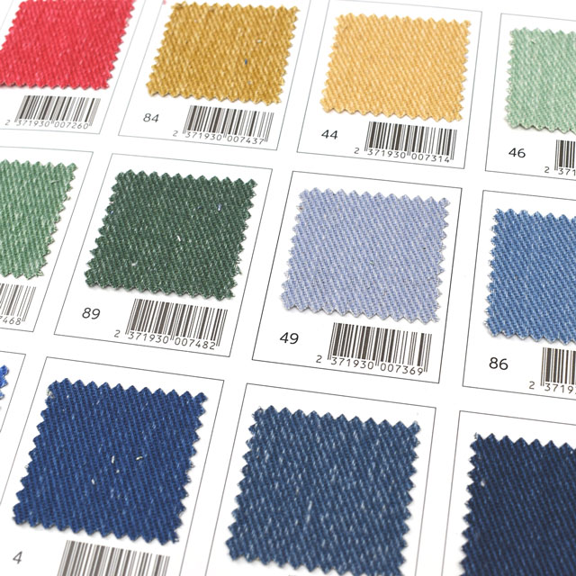 生地カラーサンプル帳 ブラッシングデニム(174908) 15Yy88_